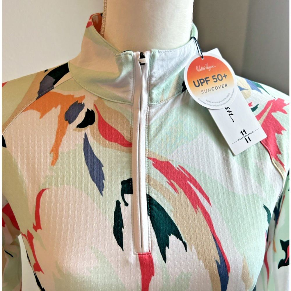 Walter Hagen Performance 11 UV Suncover 1/4 Zip Pullover Women's XS NWT - Picture 8 of 13